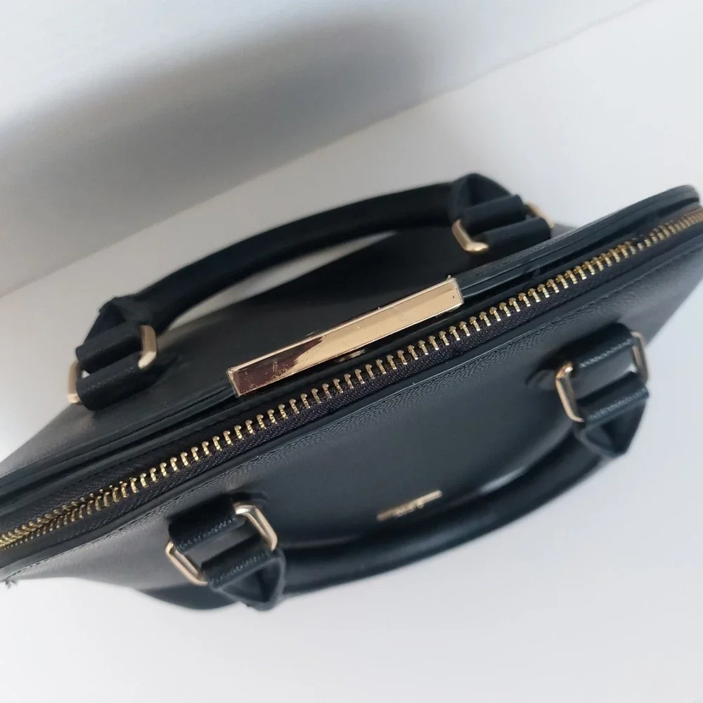 Aldo Black Pentir Satchel‎ Faux Leather
